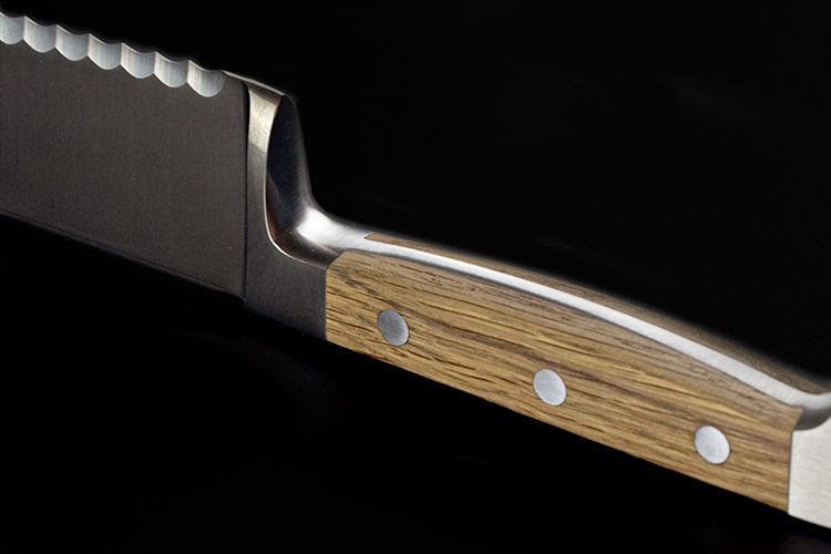 Gude Alpha Pear Series Forged Double Bolster Tomato Knife 5, Pearwood  Handle and Serrated Blade