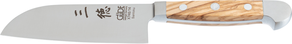 Santoku Glatt / Kulle Olive 14 cm Glatt