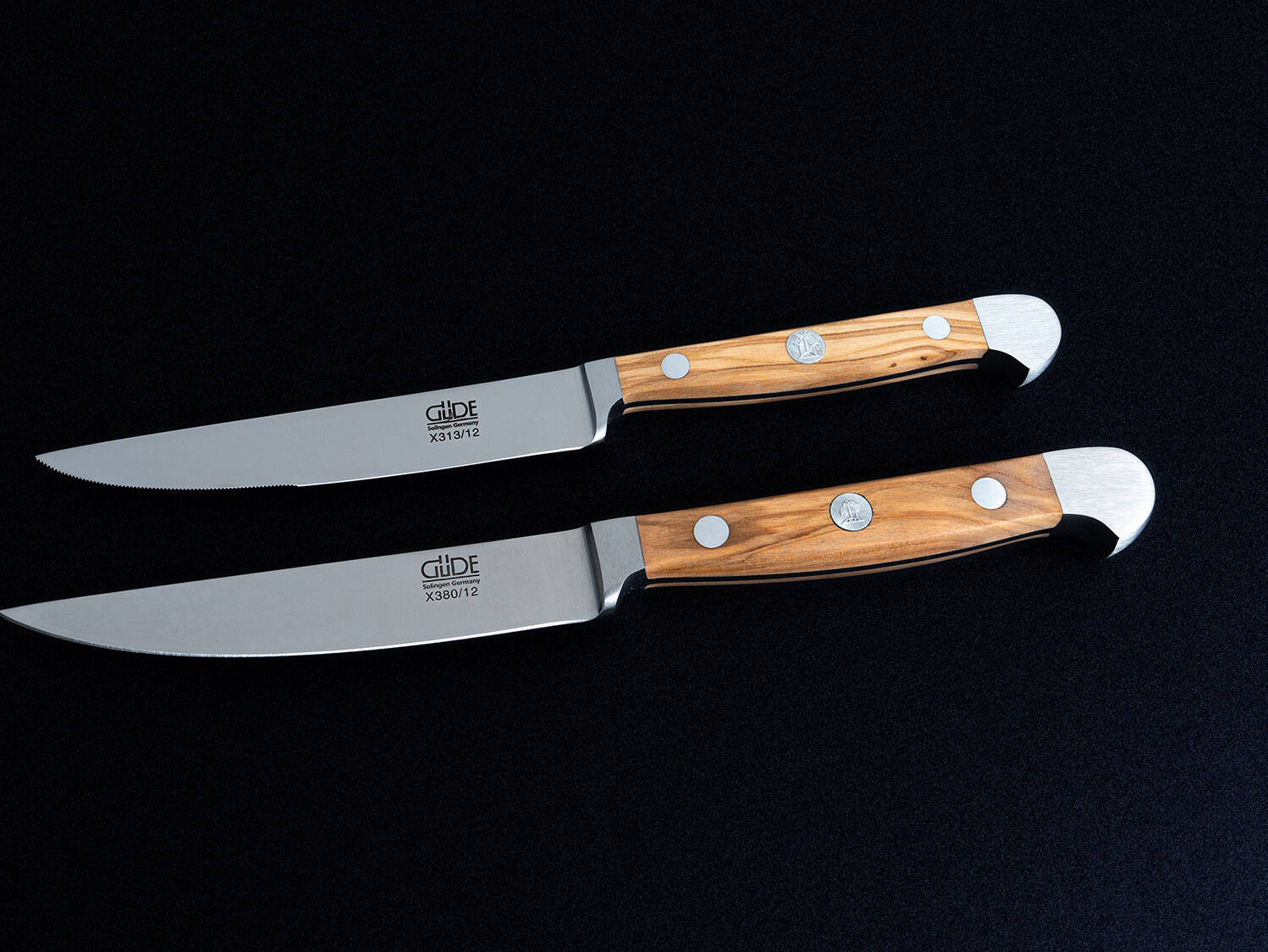 Messer Solingen, Güde Messer, Kochmesser Solingen, Messerset, wetzstahl, solinger messer Knivar Solingen, Güde , kockknivar Solingen, knivset, slipstål, knivar från Solingen
