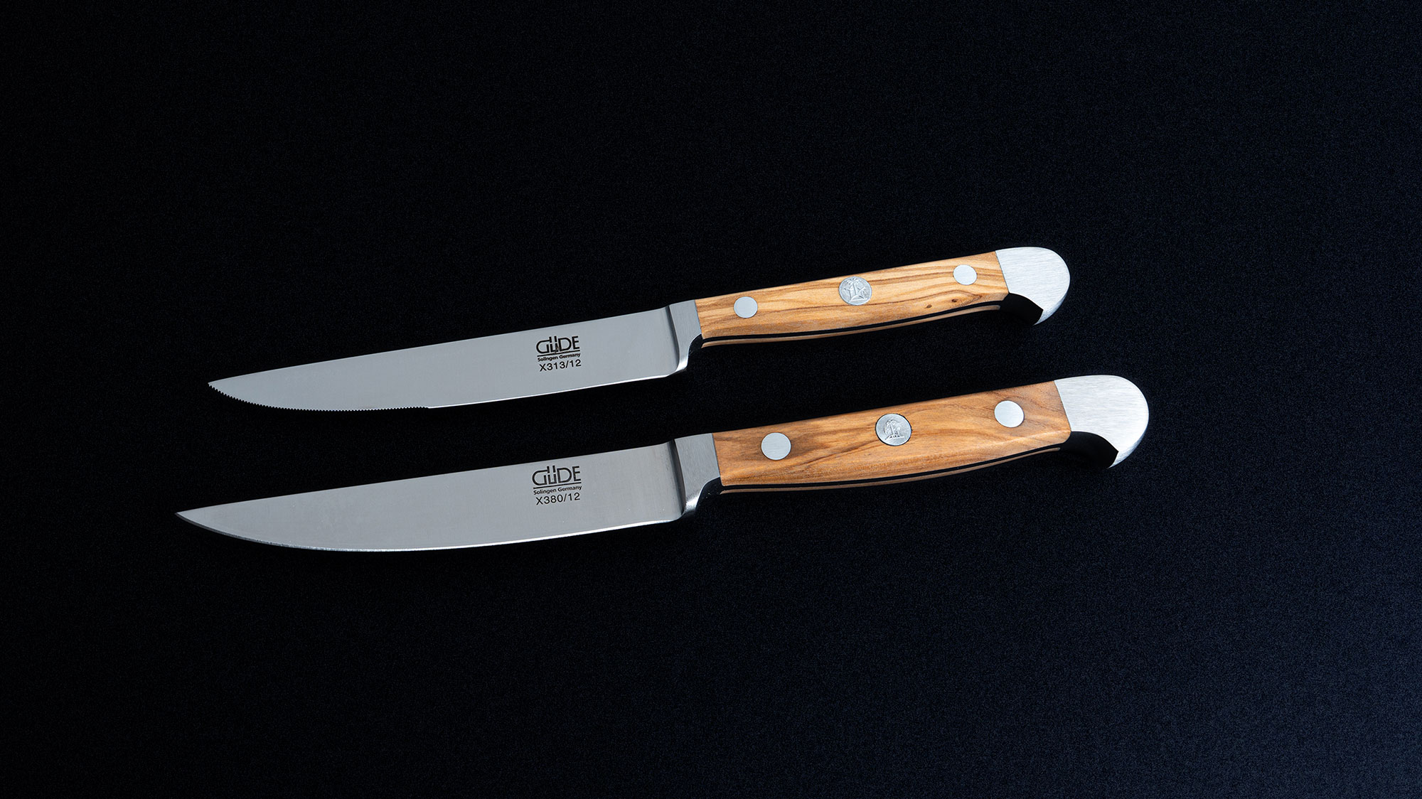 Messer Solingen, Güde Messer, Kochmesser Solingen, Messerset, wetzstahl, solinger messer Knivar Solingen, Güde , kockknivar Solingen, knivset, slipstål, knivar från Solingen