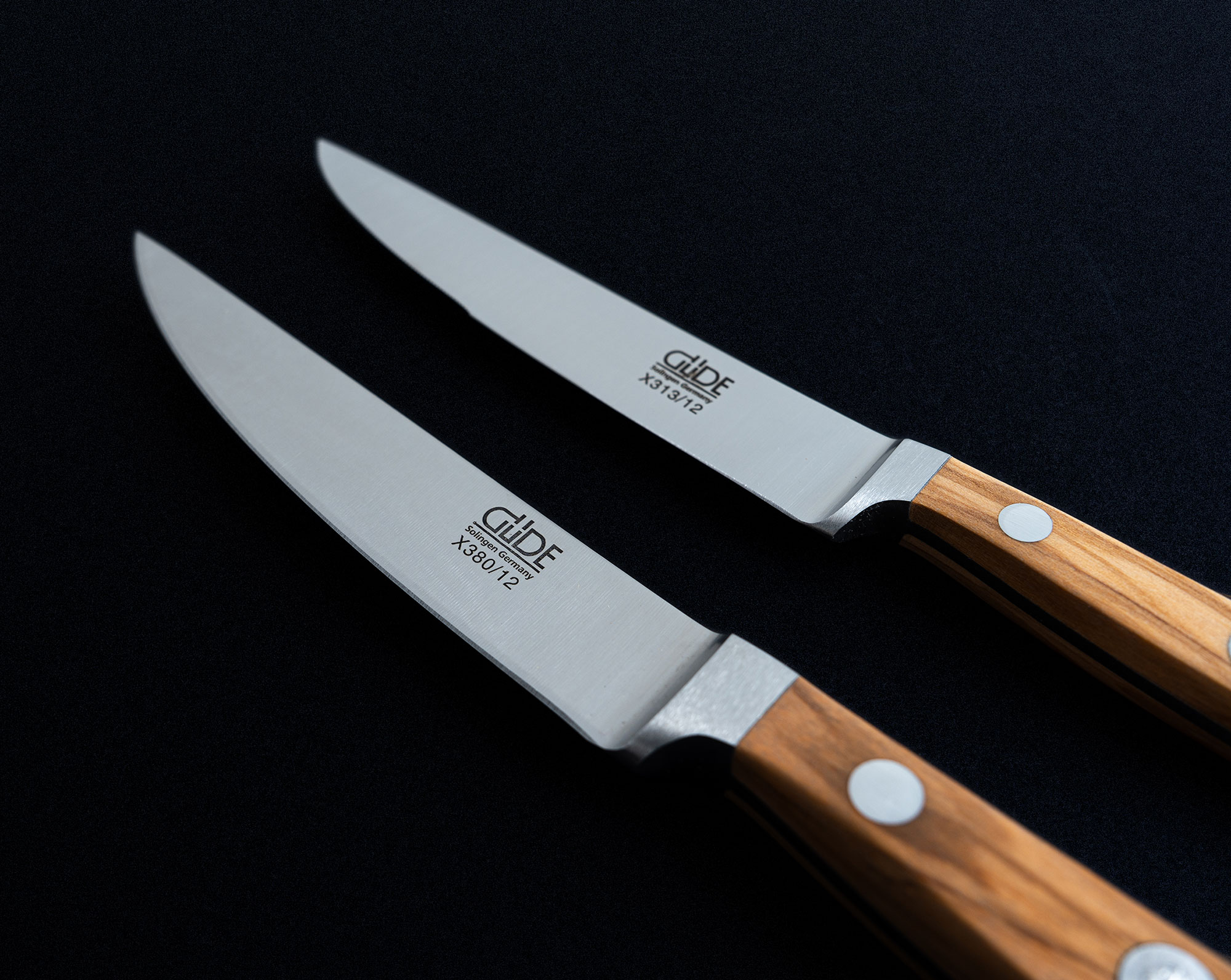 Messer Solingen, Güde Messer, Kochmesser Solingen, Messerset, wetzstahl, solinger messer Knivar Solingen, Güde , kockknivar Solingen, knivset, slipstål, knivar från Solingen