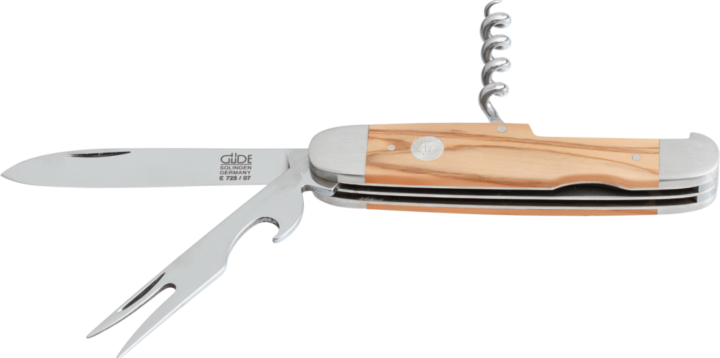 Pocket Knife with Olive-Colored Pitchfork