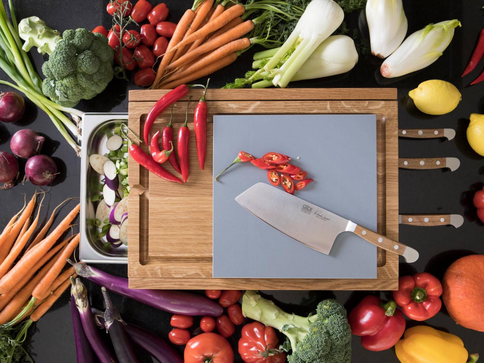 Messer Solingen, Güde Messer, Kochmesser Solingen, Messerset, wetzstahl, solinger messer