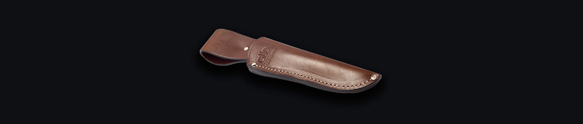 Güde Messerscheide 5200/21 aus Leder 21 cm für Santoku und Kochmesser