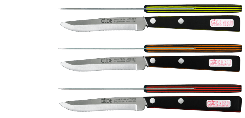 Knives Solingen, Güde knives, chef's knives Solingen, knife set, sharpening steel, solinger knives