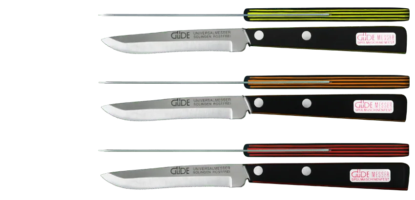 Messen Solingen, Güde , koksmes Solingen, messenset, slijpstaaf, messen uit Solingen