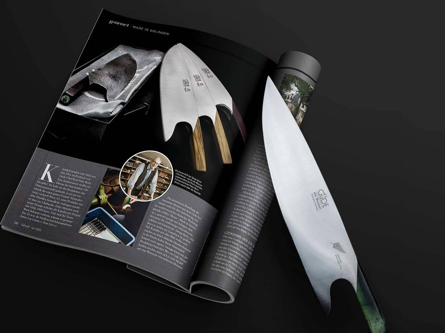 Cuchillos Solingen, Güde cuchillos, cuchillos de cocinero Solingen, juego de cuchillos, chaira, cuchillos solinger