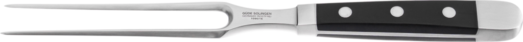Messer Solingen, Güde Messer, Kochmesser Solingen, Messerset, wetzstahl, solinger messer Fleischgabel Alpha 16 cm