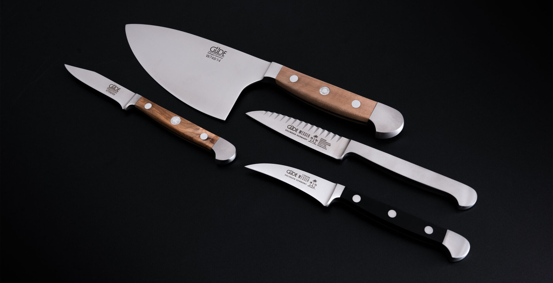 Messer Solingen, Güde Messer, Kochmesser Solingen, Messerset, wetzstahl, solinger messer