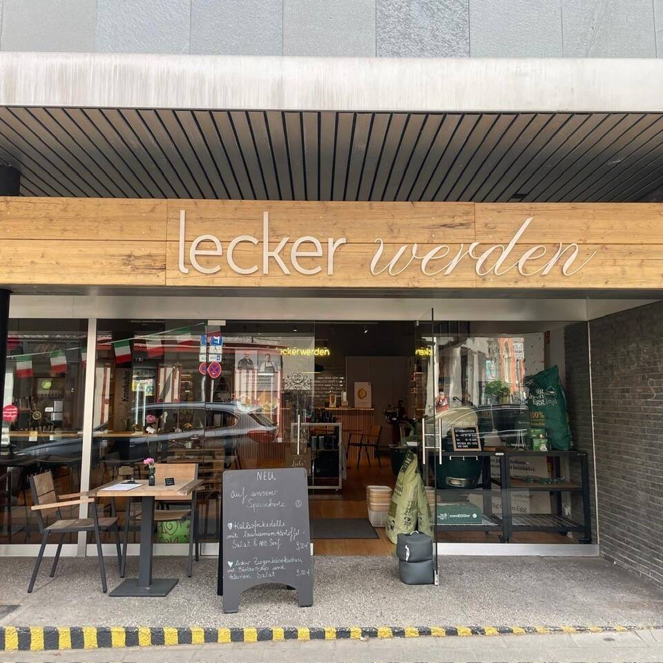 Messer Solingen, Güde Messer, Kochmesser Solingen, Messerset, wetzstahl, solinger messer Feinkostladen lecker werden, Außenansicht in der Werdener Altstadt