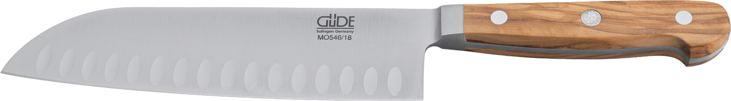 Messer Solingen, Güde Messer, Kochmesser Solingen, Messerset, wetzstahl, solinger messer Güde Santoku Kulle Milly Olive MO546/18
